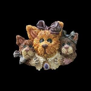 Vintage Victorian Terrier Puppies Brooch